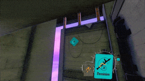 A GIF OF NEON WHITE'S GAMEPLAY.